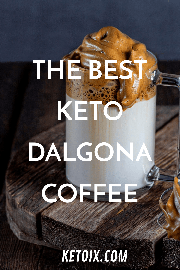 The best keto dalgona coffee pinterset pin image